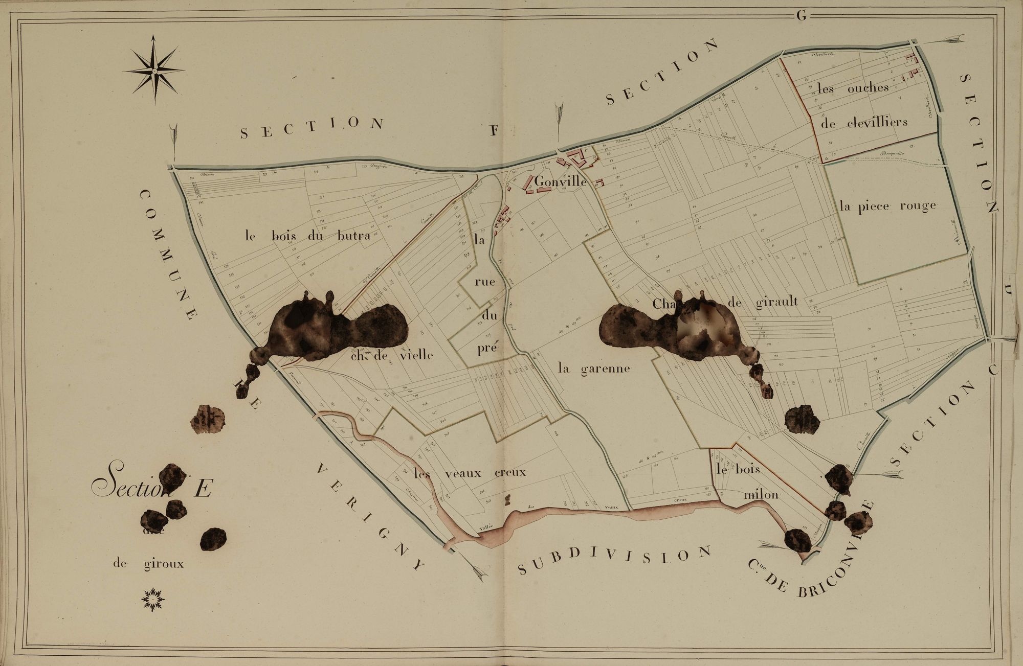 Section E, Giroux, feuille 1.