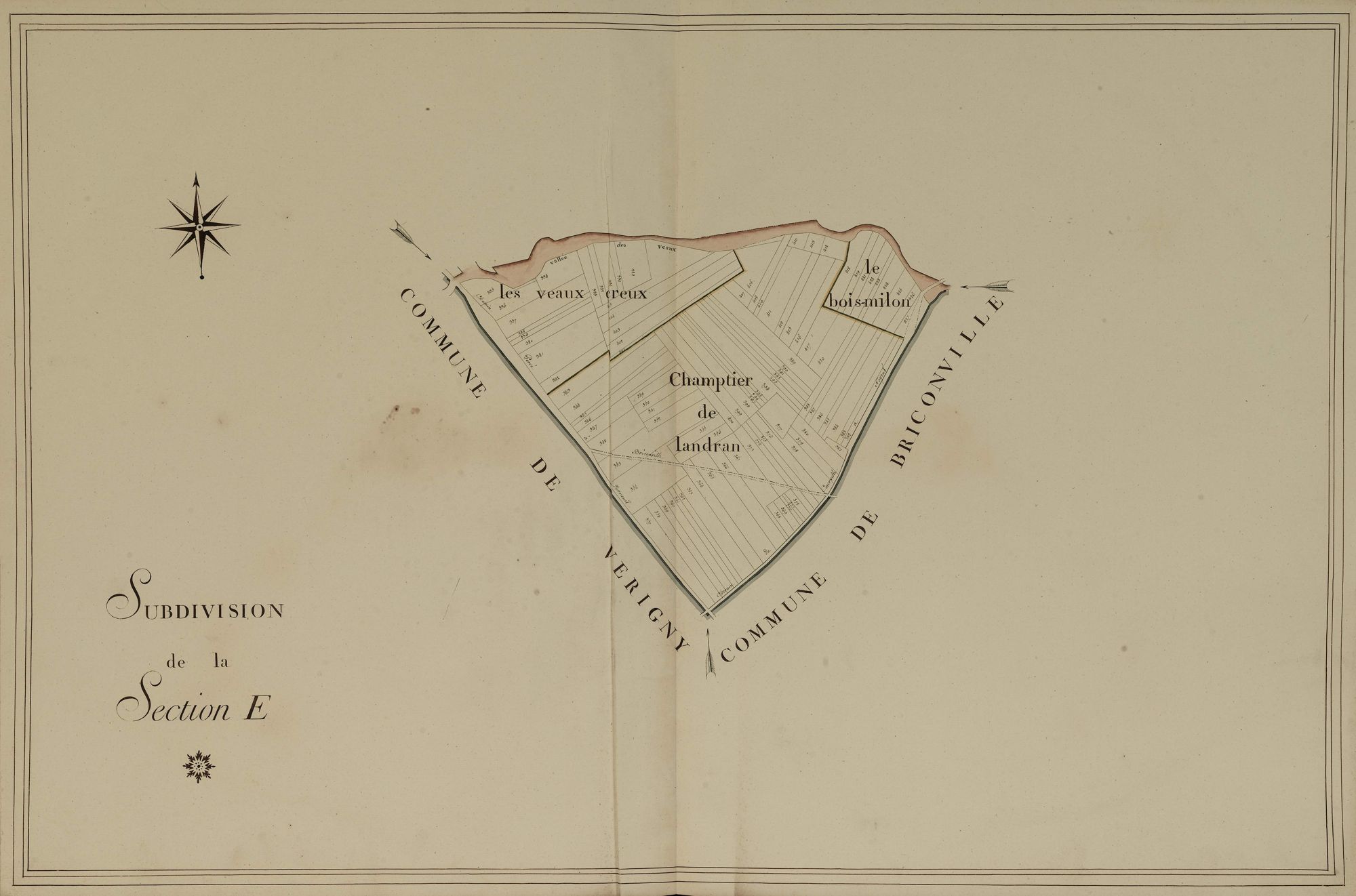 Subdivision de la section E, feuille 2.