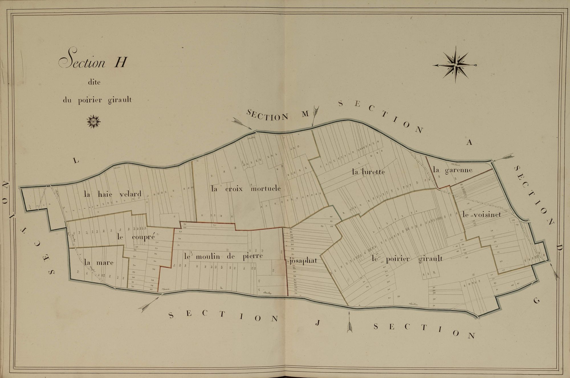 Section H, le Poirier Girault, en une feuille.