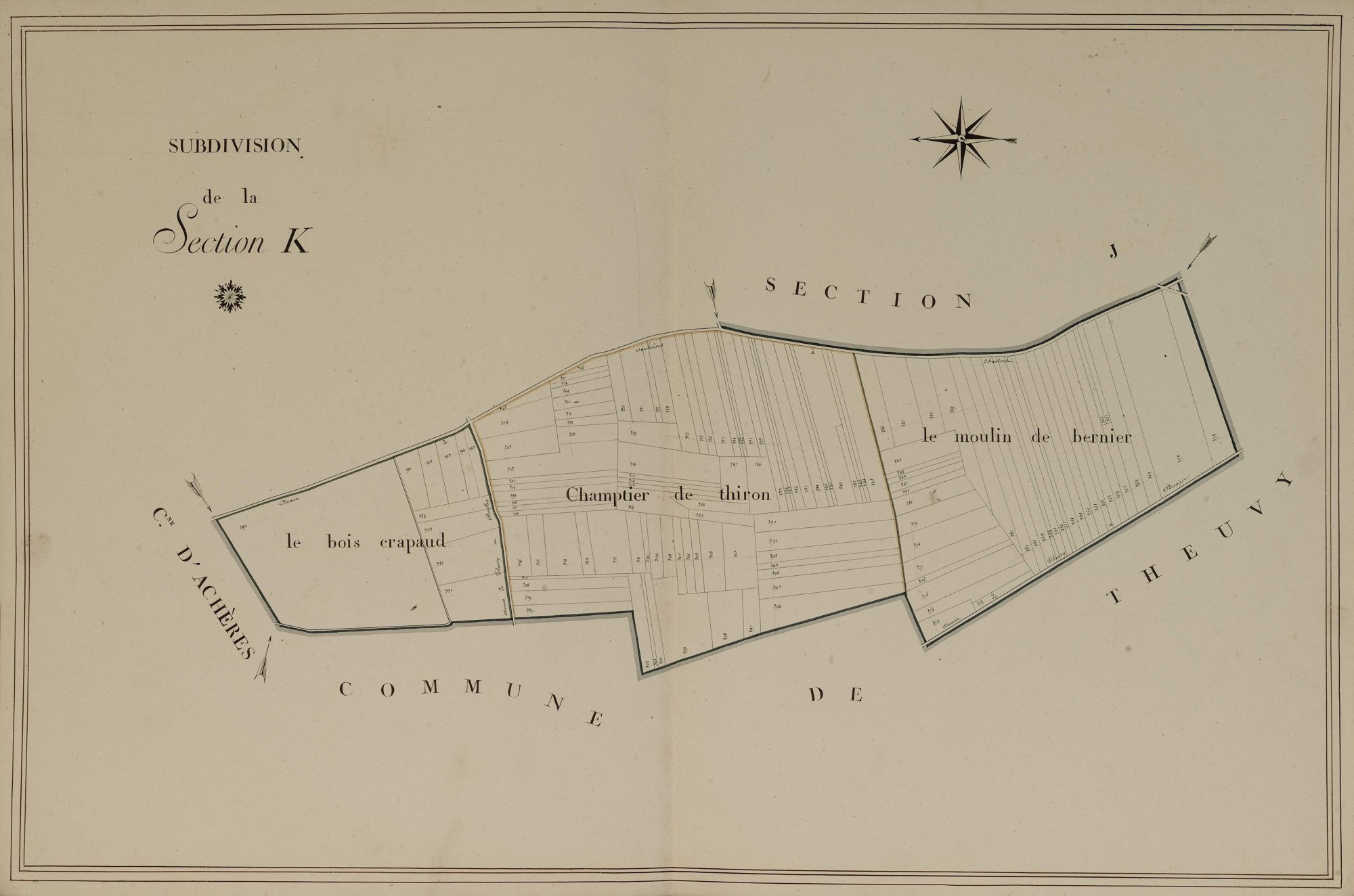 Subdivision de la section K, feuille 2.
