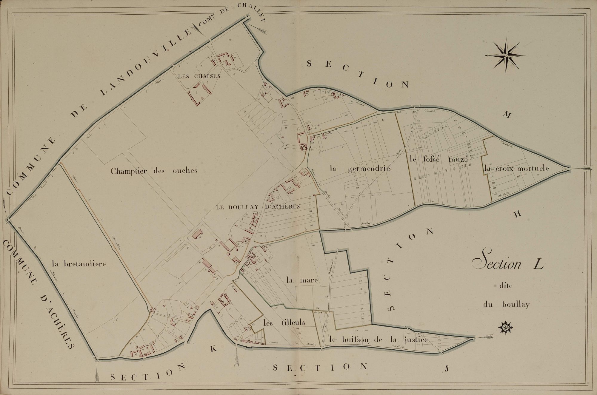 Section L, le Boullay, en une feuille.