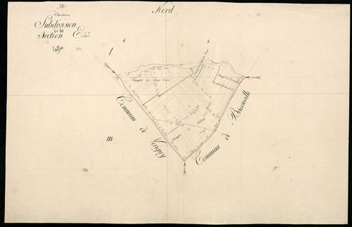 Subdivision de la section E, feuille 2.