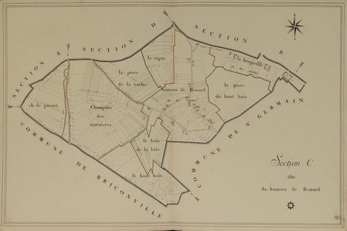 Section C, le Hameau de Bouard, en une feuille.