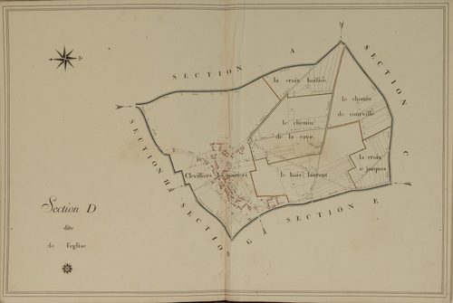 Section D, l'Eglise, en une feuille.