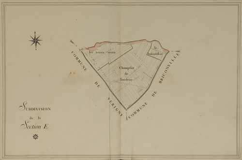 Subdivision de la section E, feuille 2.
