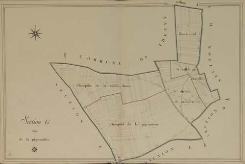 Section G, la Pigeonnière, en une feuille.