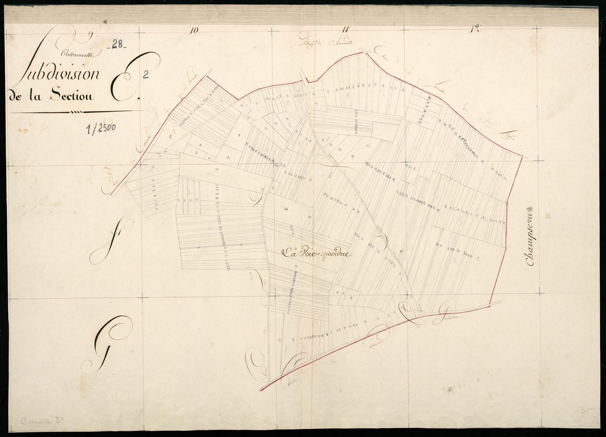 Subdivision de la section E, feuille 2.