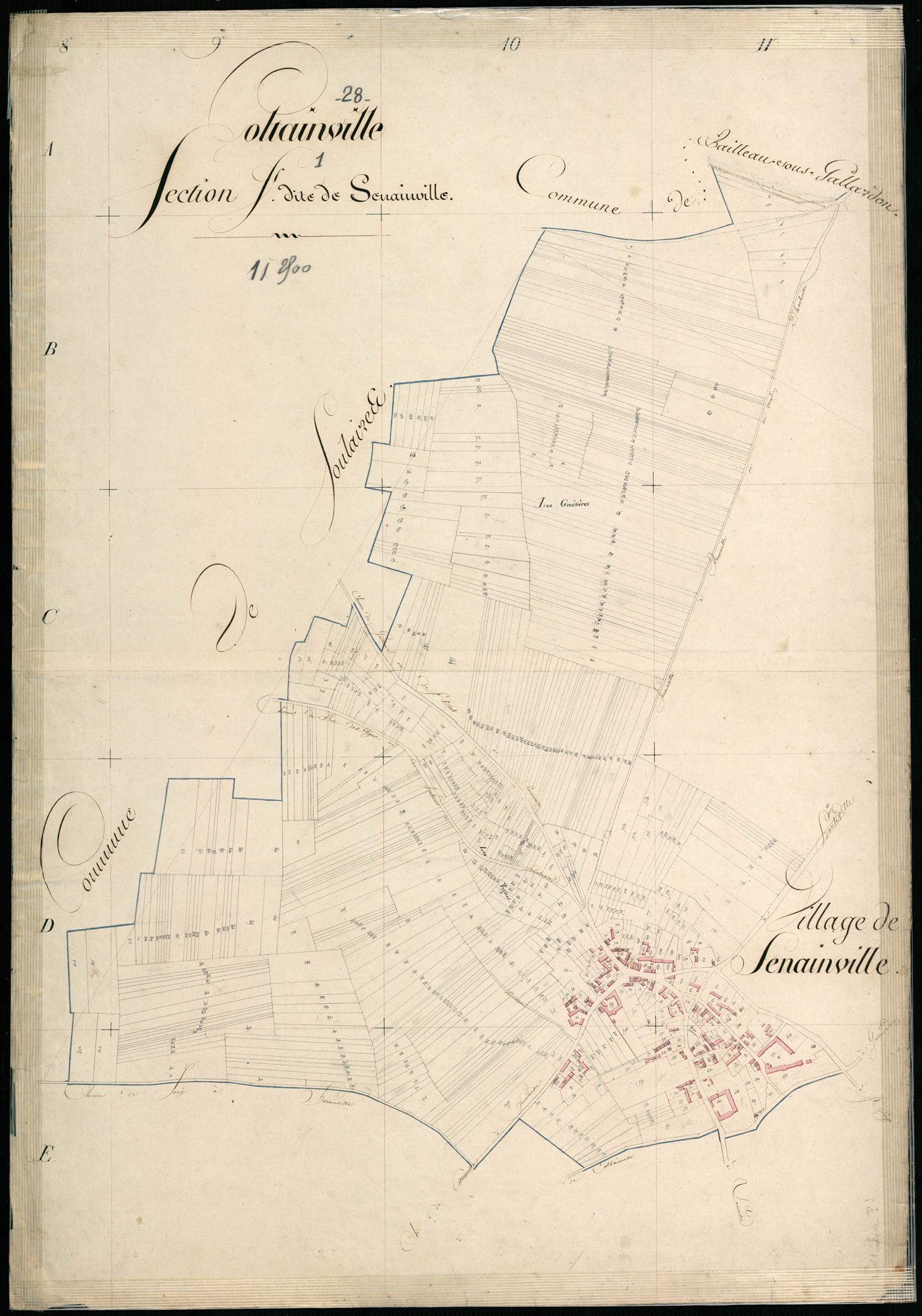 Section F, Senainville, feuille 1.