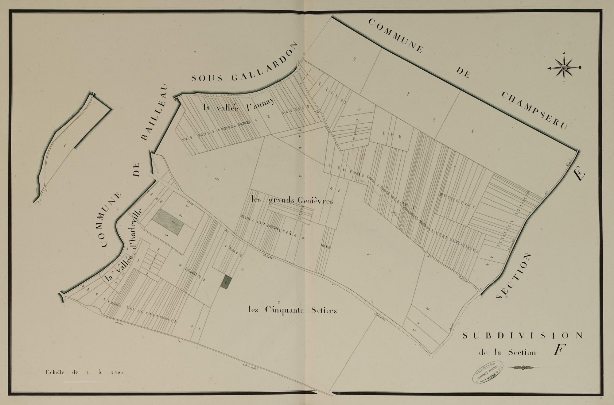 Subdivision de la section F, feuille 2.