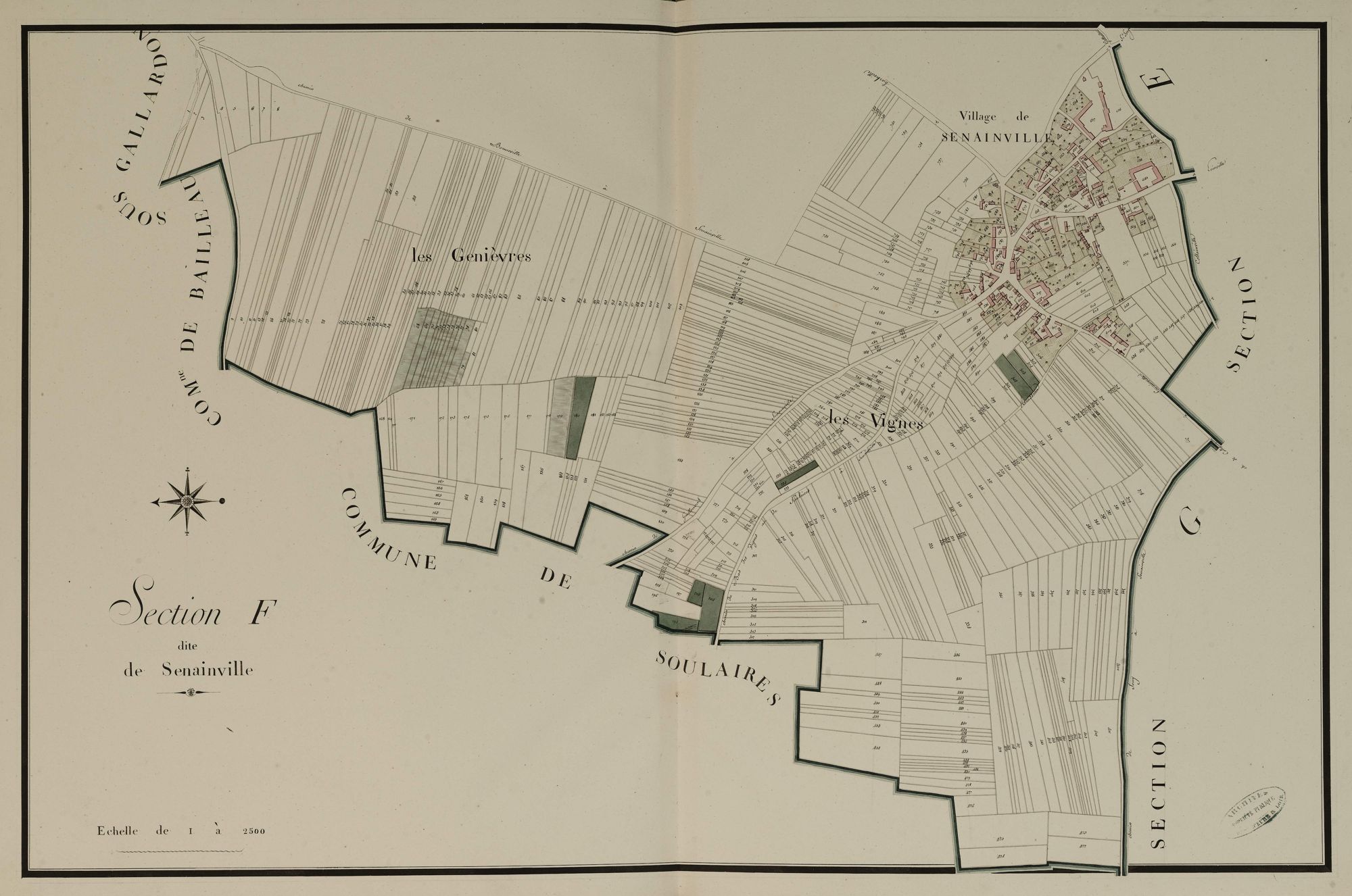 Section F, Senainville, feuille 1.