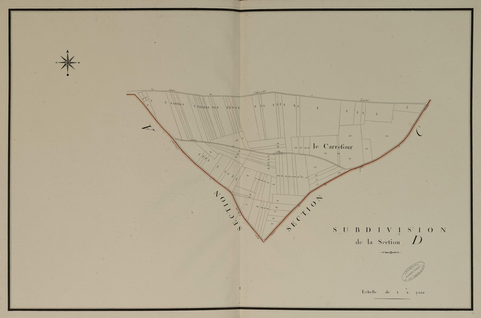 Subdivision de la section D, feuille 2.