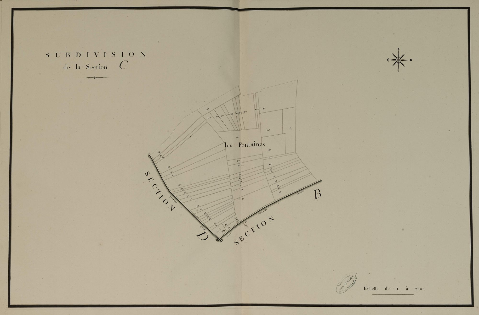 Subdivision de la section C, feuille 2.