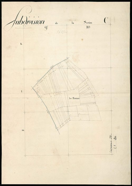Subdivision de la section C, feuille 1.