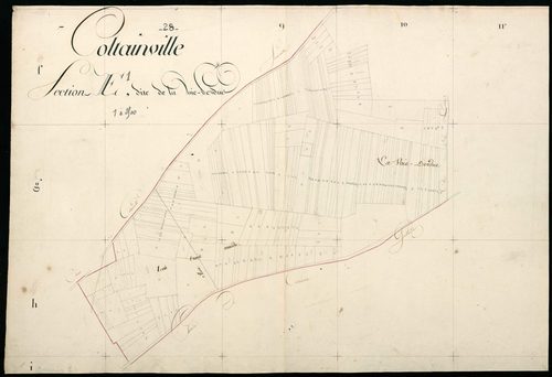 Section E, la Voie-Perdue, feuille 1.