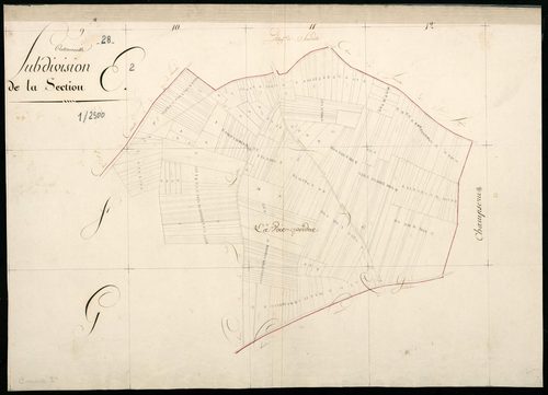 Subdivision de la section E, feuille 2.