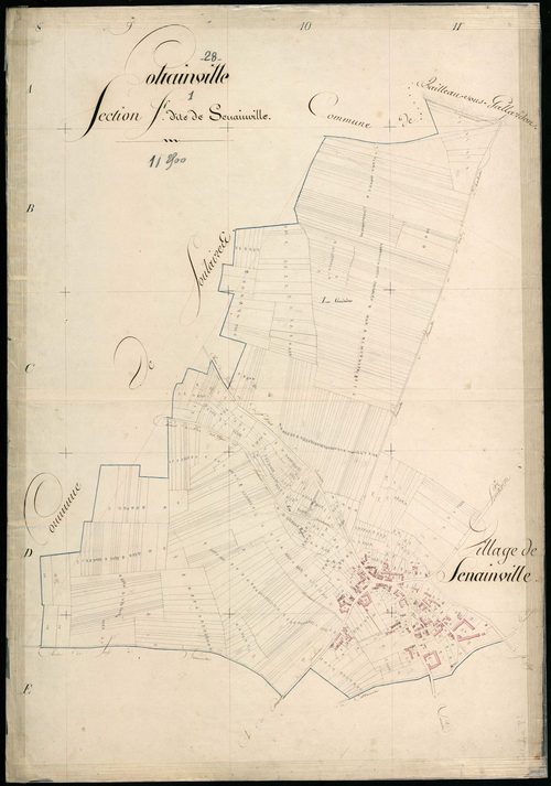 Section F, Senainville, feuille 1.