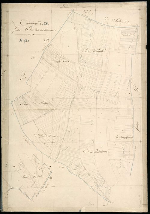 Section H, la Voie-Boûcheresse, en une feuille.