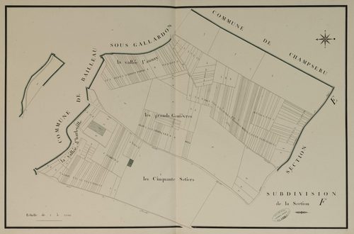 Subdivision de la section F, feuille 2.
