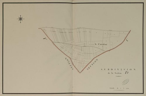Subdivision de la section D, feuille 2.