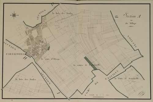 Section A, le Village, en une feuille.