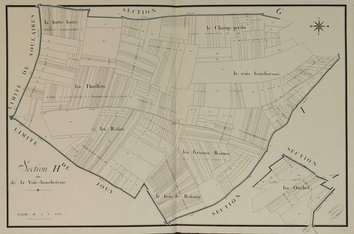 Section H, la Voie-Boucheresse, en une feuille.