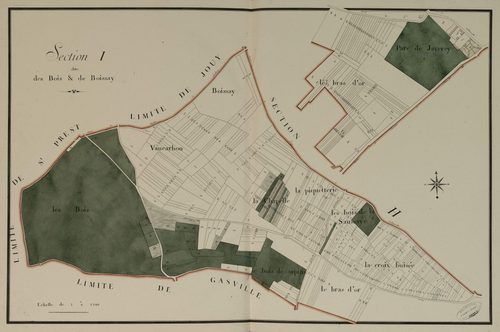 Section I, les Bois et Boissay, en une feuille.