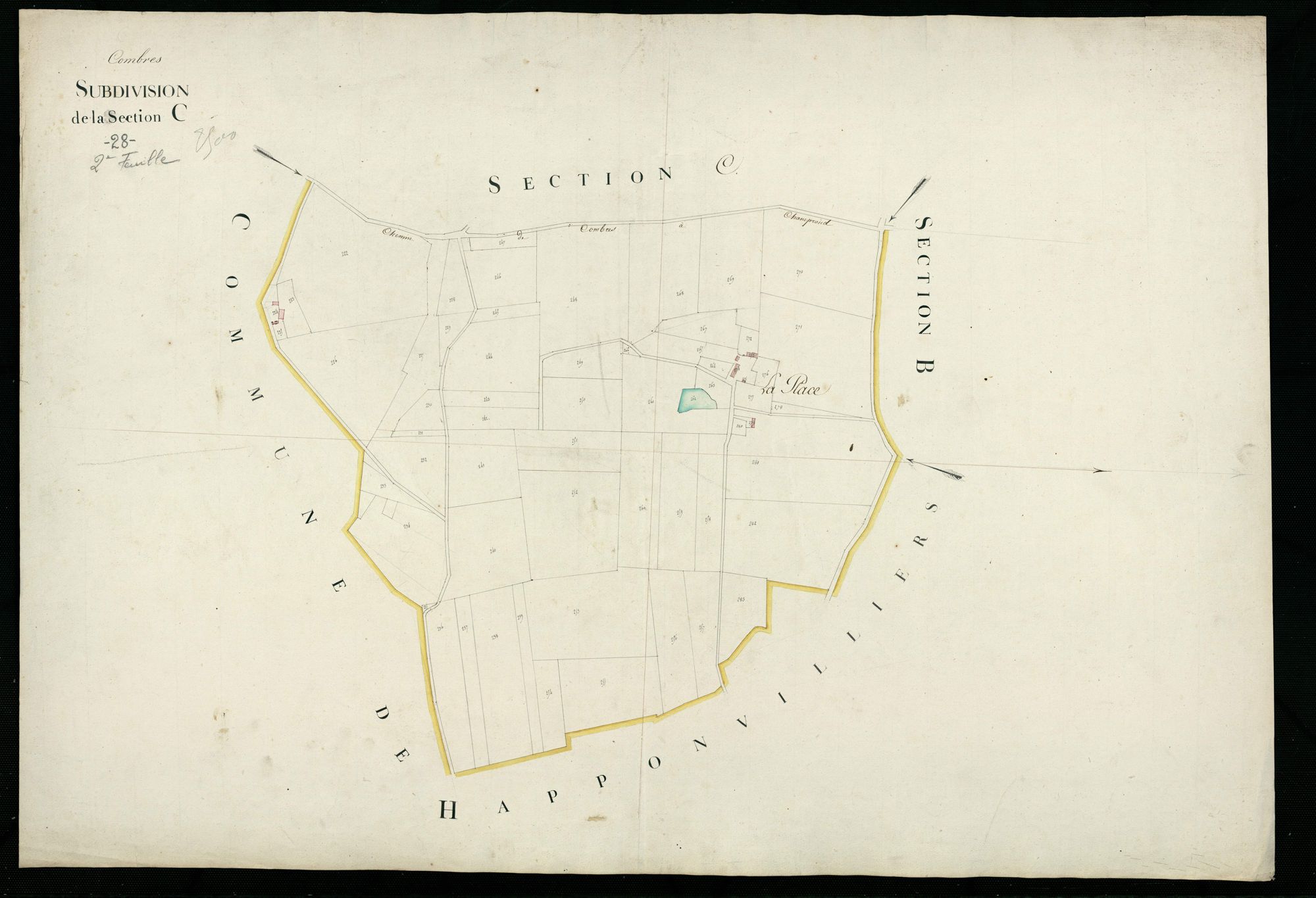 Subdivision de la section C, feuille 2.