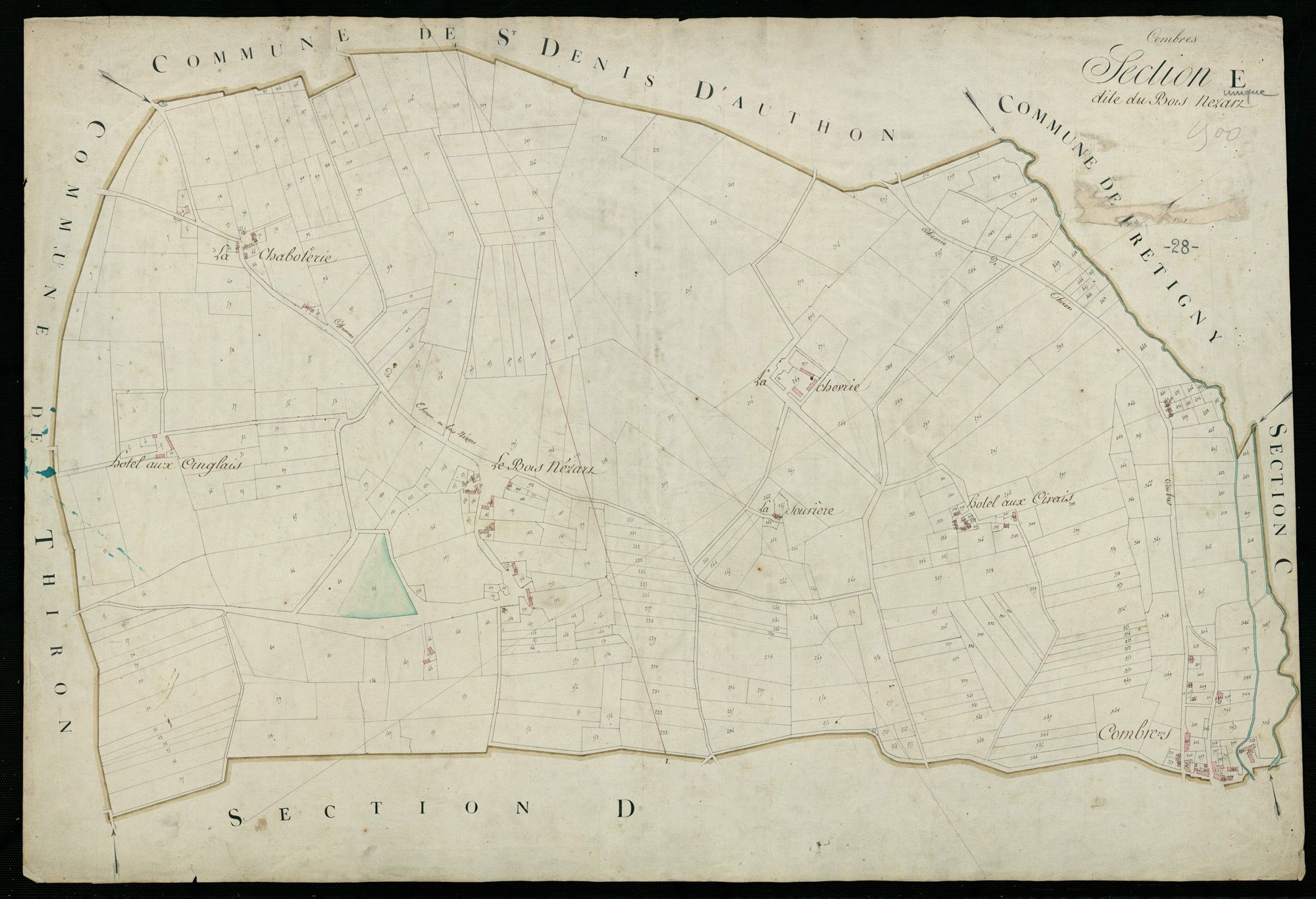 Section E, le Bois Nézart, en une feuille.