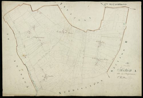 Section A, les Chapiseaux, feuille 1.
