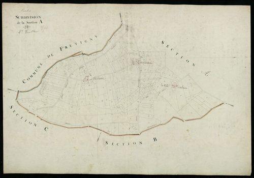Subdivision de la section A, feuille 2.