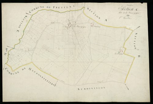 Section C, la Bourgogne, feuille 1.