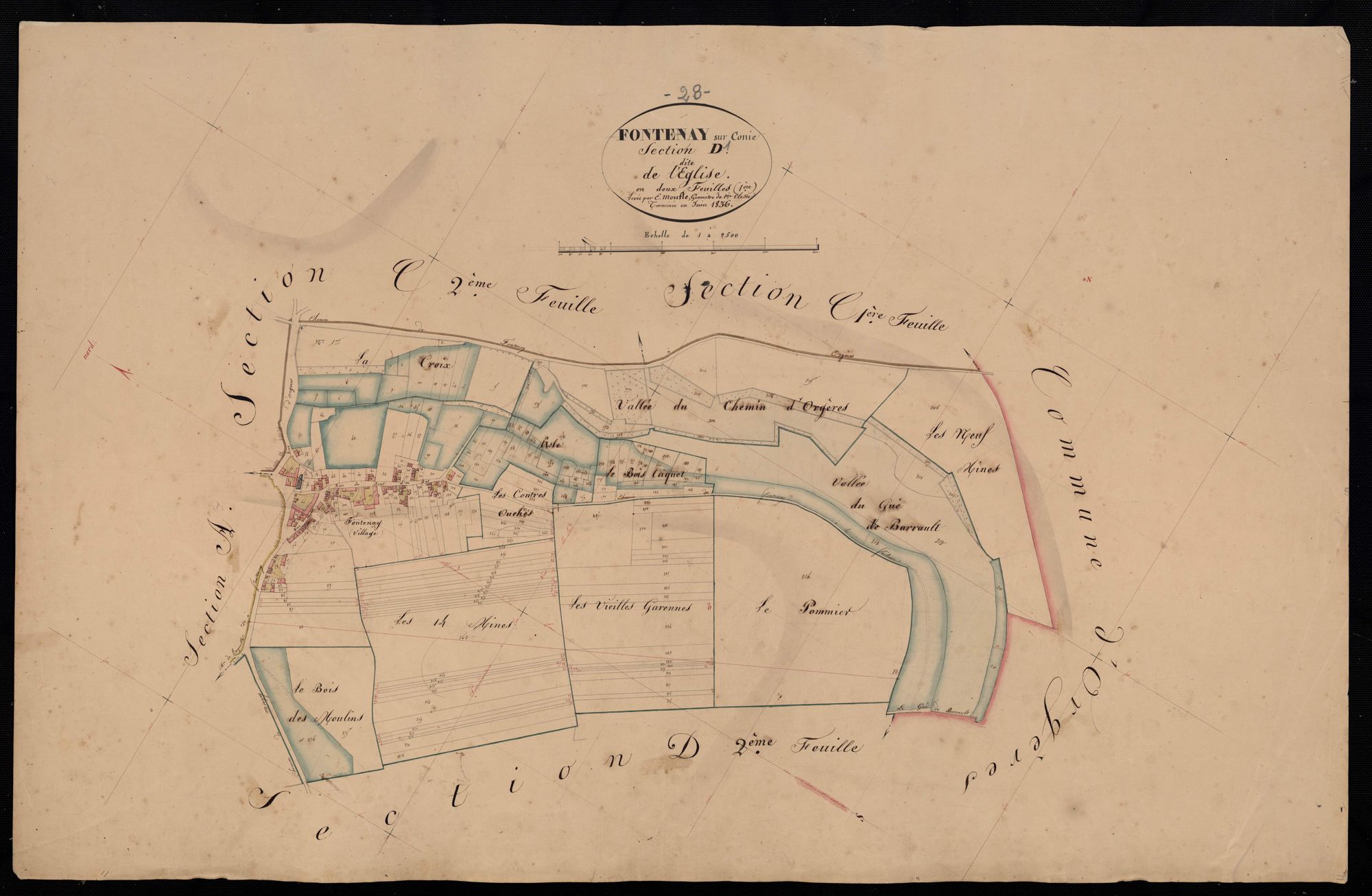 Section D, l'Eglise, feuille 1.