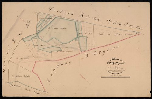Section C, le Chemin de Cambray, feuille 1.