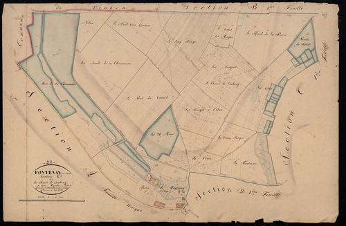 Section C, le Chemin de Cambray, feuille 2.