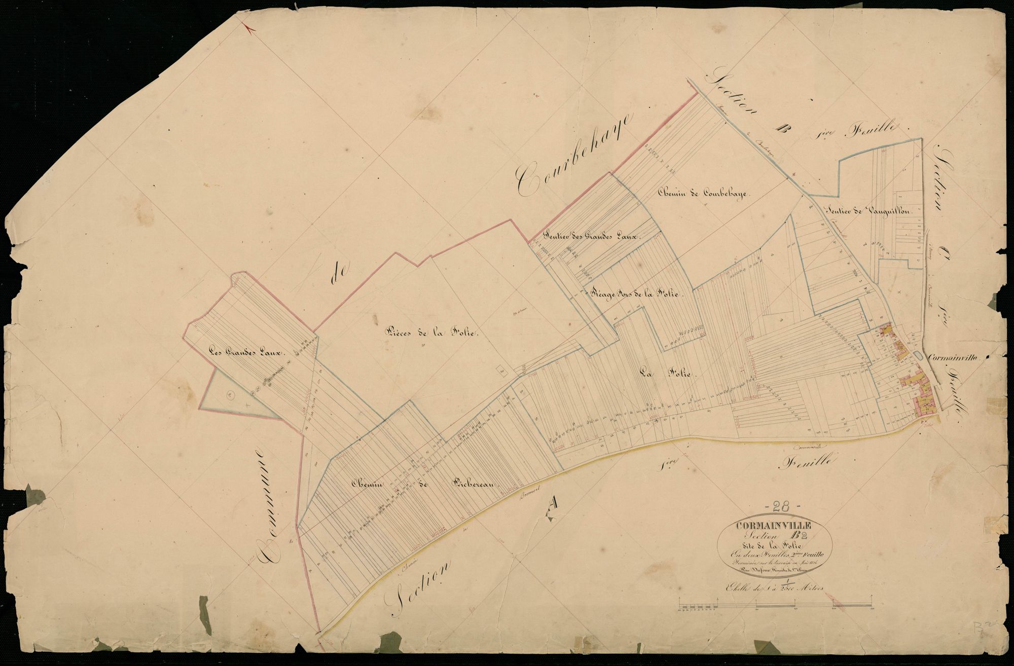 Section B, la Folie, feuille 2.
