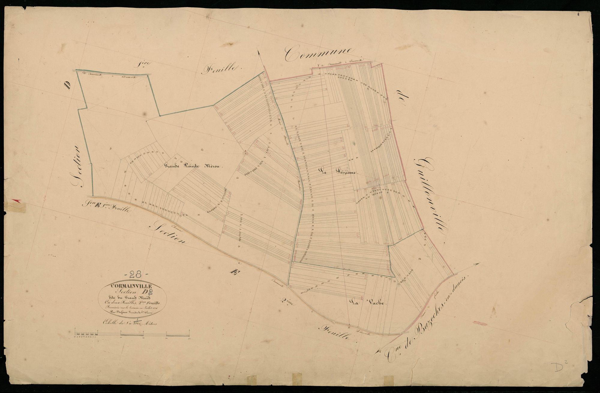 Section D, le Grand Muid, feuille 2.