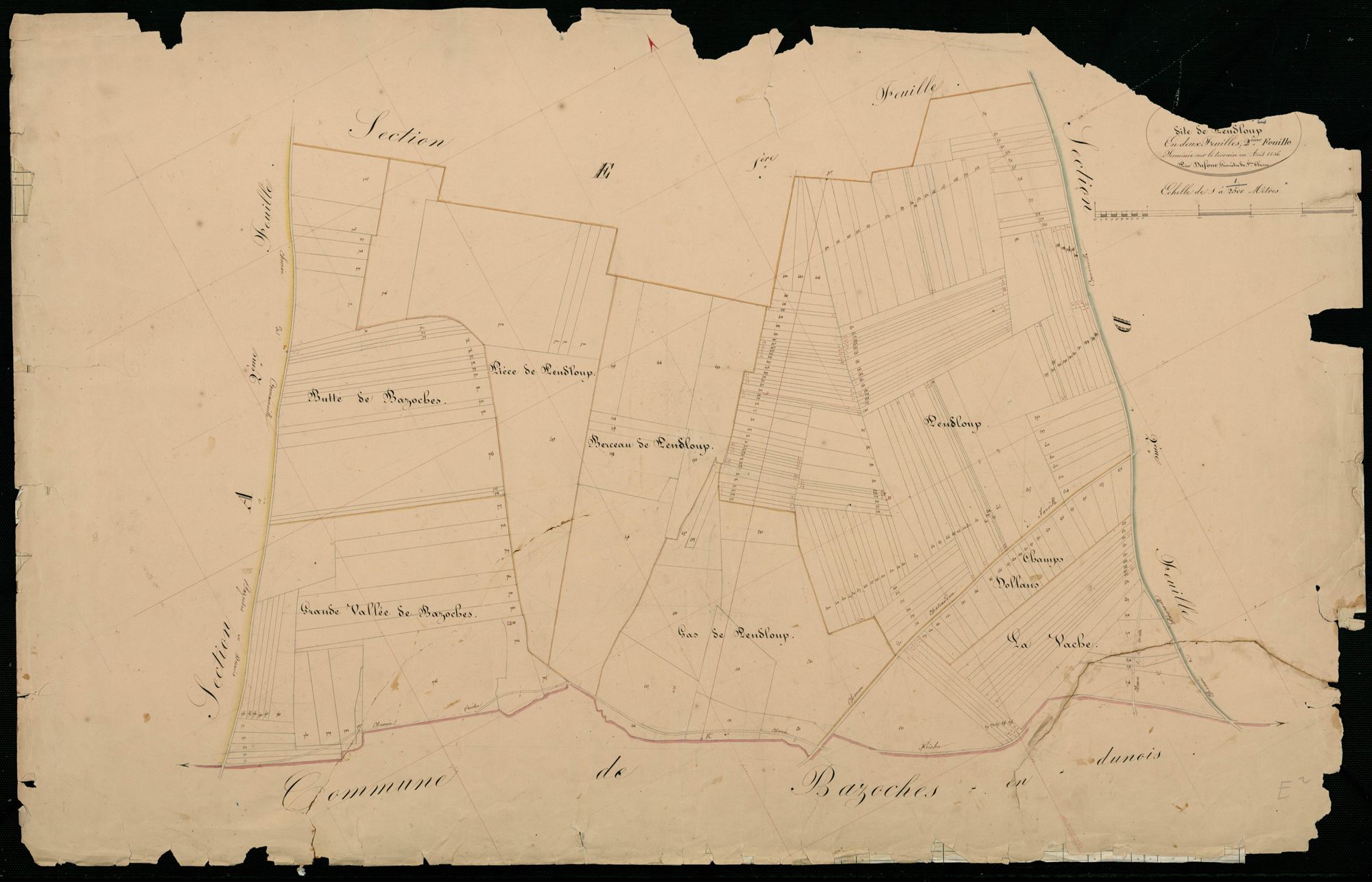 Section E, Pendloup, feuille 2.