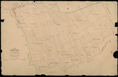 Section C, le Chêneteau, feuille 1.