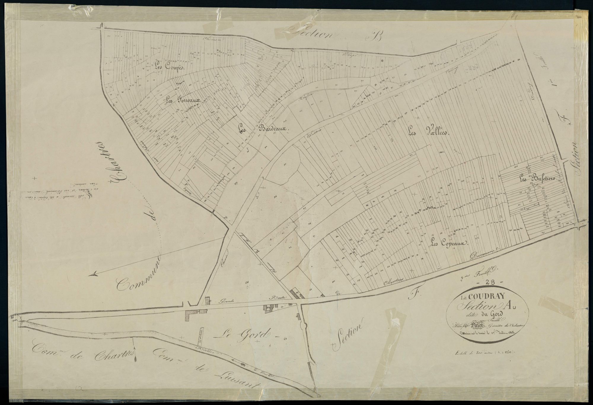 Section A, le Gord, en une feuille.