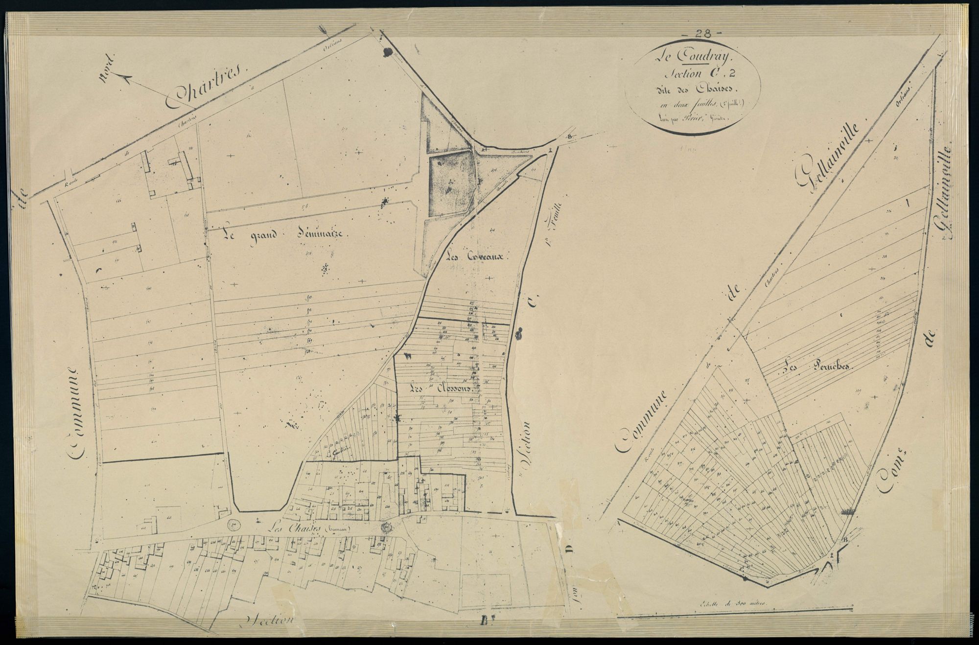 Section C, les Chaises, feuille 2.