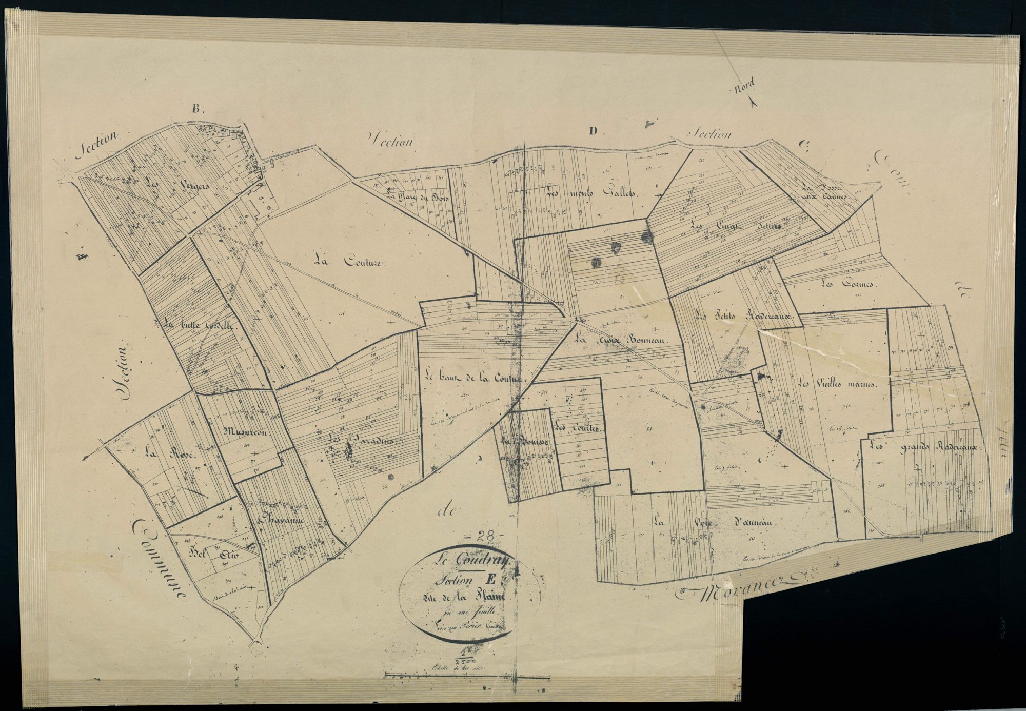 Section E, la Plaine, en une feuille.