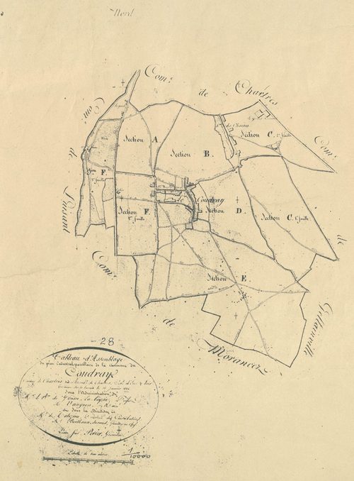 Tableau d'assemblage du plan parcellaire.