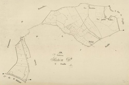 Section D, les Thinvaux, feuille 2.