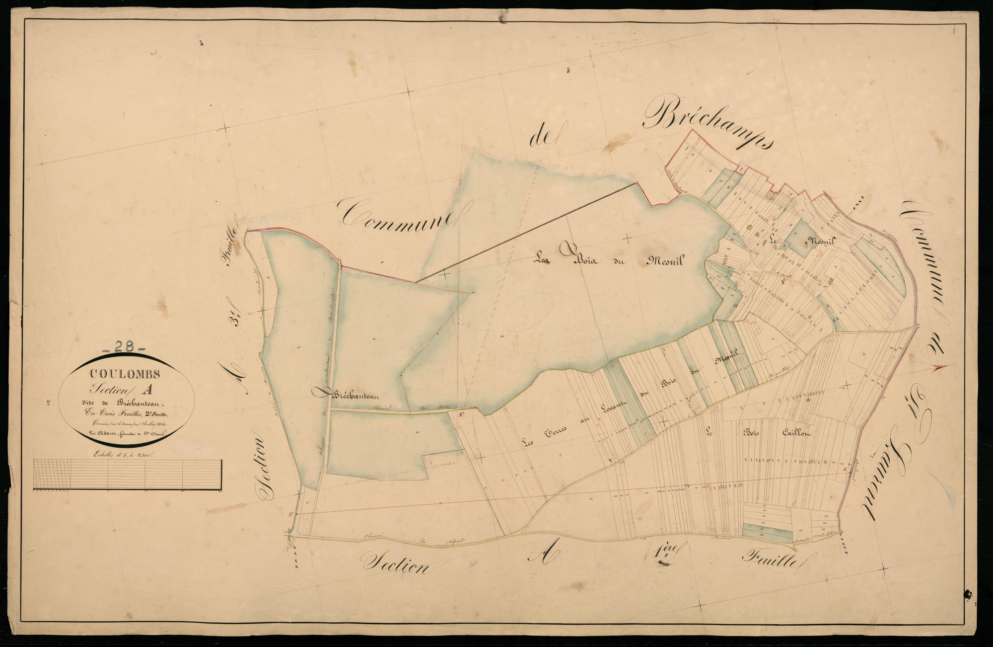 Section A, Bréchanteau, feuille 2.