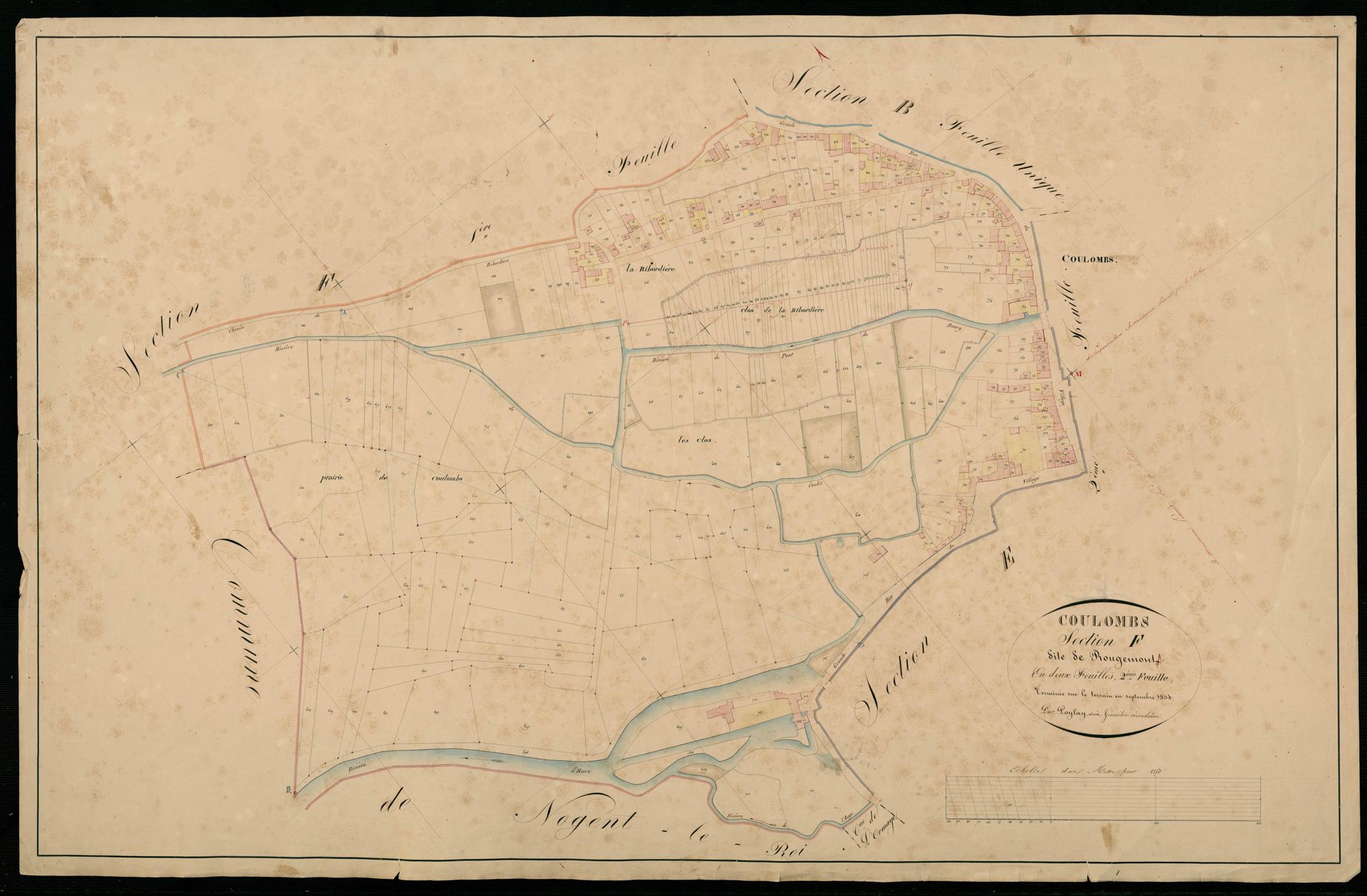 Section F, Rougemont, feuille 2 / Terminée par Monsieur Poylay, Géomètre secondaire.