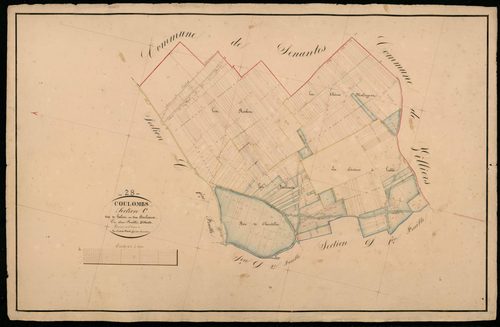 Section C, Héliot et ses Bouleaux, feuille 2 / Terminée par Monsieur Favé, Géomètre secondaire.
