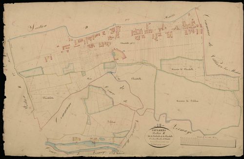 Section E, Coulombs et Chandelle, feuille 1 / Terminée par Monsieur Favé, Géomètre secondaire.