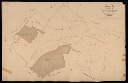Section B, Ménainville et Courbehaye, feuille 3.