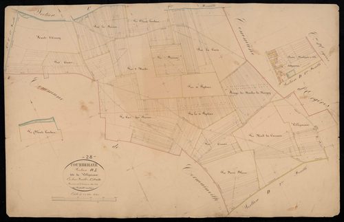 Section D, Villepereux, feuille 1 / Terminée sur le terrain par Monsieur Fissot, Géomètre secondaire.