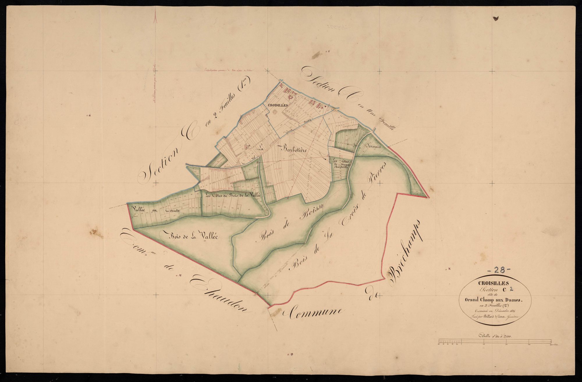 Section C, Grand Champ aux Dames, feuille 2.